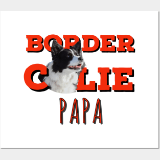 Border collie papa border collie dad love my birdie collie best border collie Posters and Art